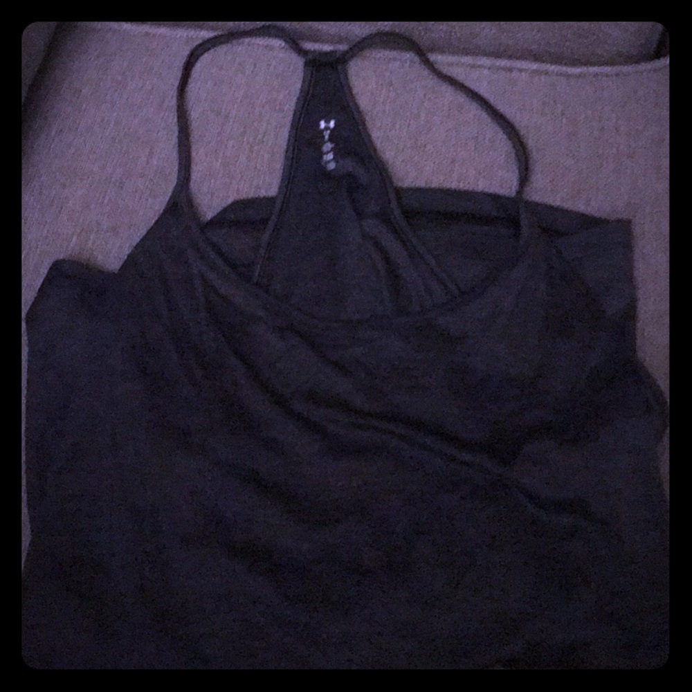 Dark Grey Racerback workout top Underarmour